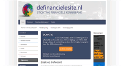 Desktop Screenshot of definancielesite.nl