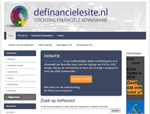 Tablet Screenshot of definancielesite.nl